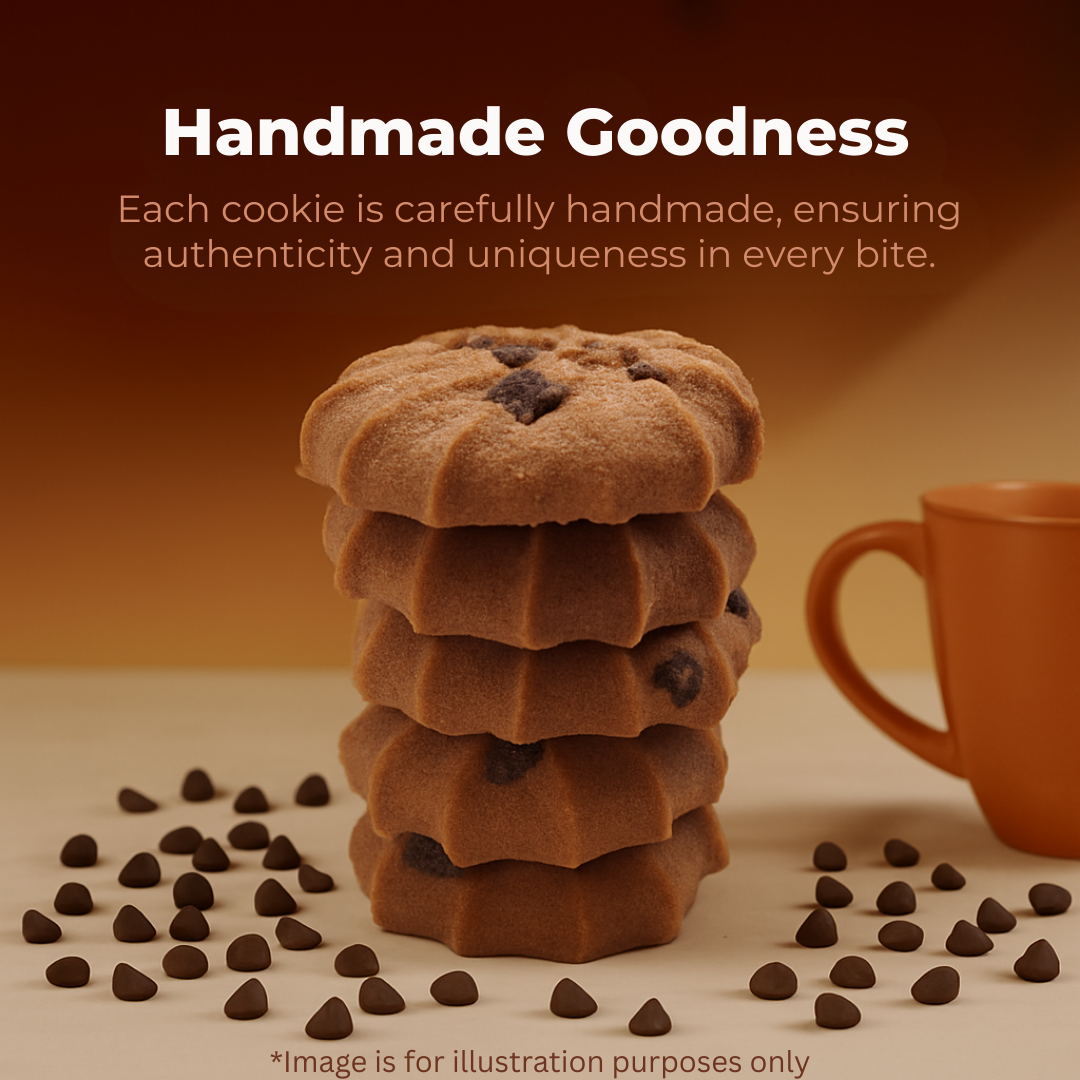 FitFibre Choco Chip Crunch Cookies | Gluten Free | No Maida | High Protein Snack - 130gm