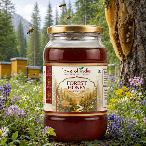Forest Honey (Raw, Unfiltered, Unprocessed & Non-Pasteurised) 1200GM