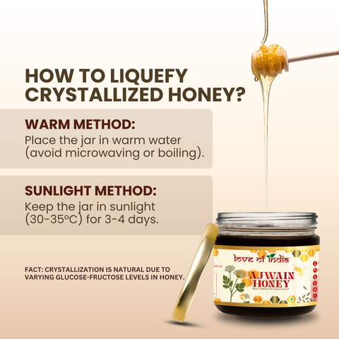 Ajwain Honey 400g | 100% Pure – Aids Digestion & Relieves Cough