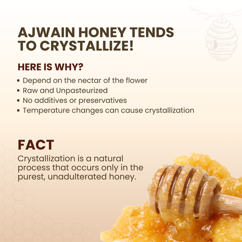 Ajwain Honey 400g | 100% Pure – Aids Digestion & Relieves Cough