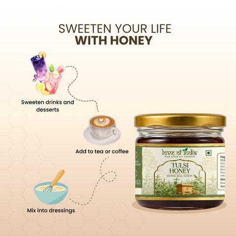 Tulsi Honey 400g | 100% Pure – Manages Stress & Boosts Immunity