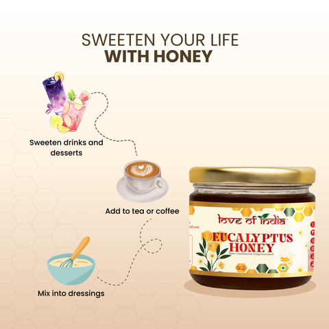 Eucalyptus Honey 400g | 100% Pure – Soothes Sore Throat & Supports Lungs
