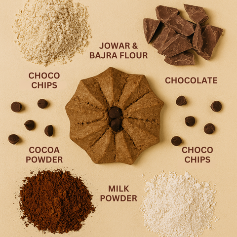 Choco Chip Crunch Cookies | Gluten Free | No Maida | High Protein Snack - 130gm