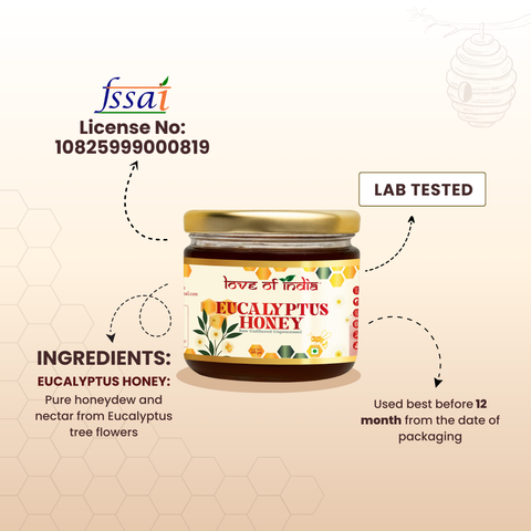 Eucalyptus Honey 400g | 100% Pure – Soothes Sore Throat & Supports Lungs