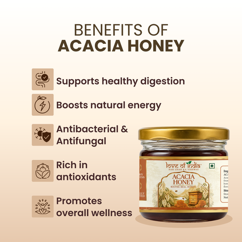 Rajasthan Acacia Honey 400g | 100% Pure– Light, Floral & Energy-Boosting