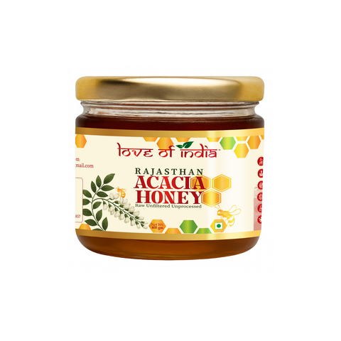 Rajasthan Acacia Honey 400g | 100% Pure– Light, Floral & Energy-Boosting