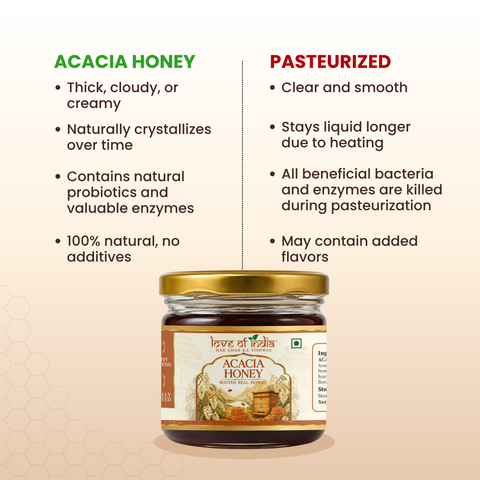 Rajasthan Acacia Honey 400g | 100% Pure– Light, Floral & Energy-Boosting