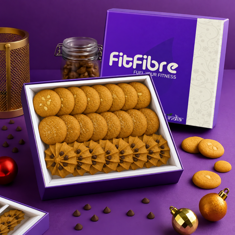 Cookie Gift Box – Oats, Coconut & Choco Chip Cookies (8 Pcs Each)