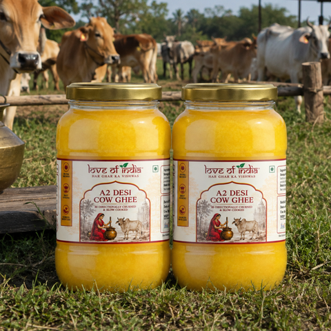 A2 Desi Cow Ghee – Bilona Method | Bi-Directionally Churned & Slow-Cooked