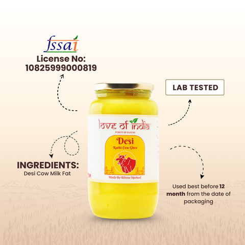 Desi Vedic Rathi Cow Ghee made by Bilona method