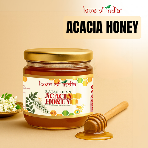 Rajasthan Acacia Honey 400g | 100% Pure– Light, Floral & Energy-Boosting