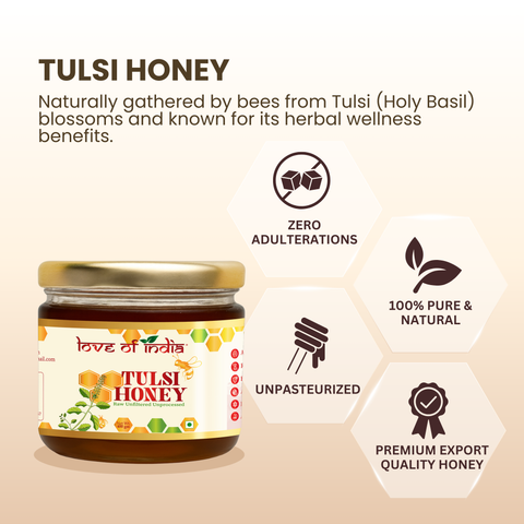 Tulsi Honey 400g | 100% Pure – Manages Stress & Boosts Immunity