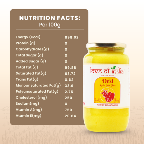 Desi Vedic Rathi Cow Ghee made by Bilona method