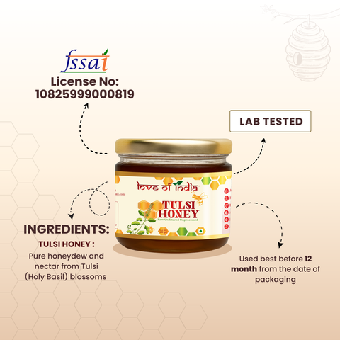 Tulsi Honey 400g | 100% Pure – Manages Stress & Boosts Immunity