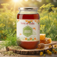 Saunf Honey (Fennel Raw Honey, Raw, Unfiltered, Unprocessed & Non-Pasteurised)