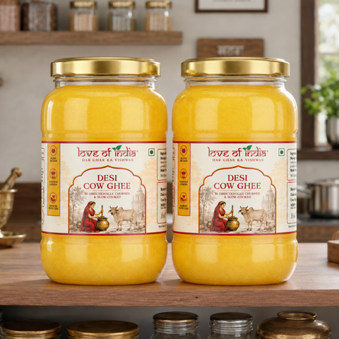 A2 Desi Cow Ghee – Bilona Method | Bi-Directionally Churned & Slow-Cooked
