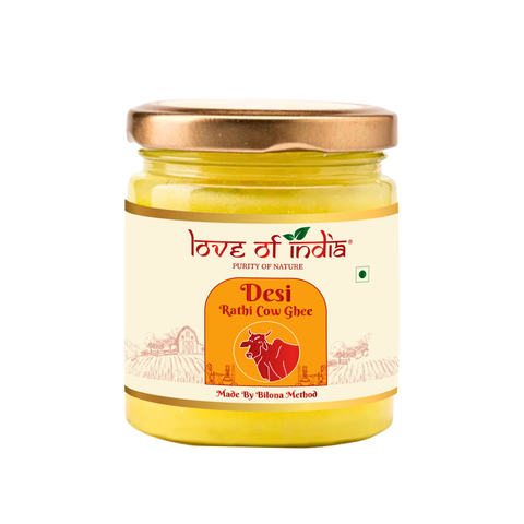 A2 Rathi Cow Ghee – Bilona Method | 30 Litres of Milk, 1 Litre of Ghee