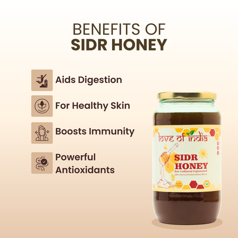 SIDR Honey (Raw, Unprocessed, Unfiltered, Pure & Premium Honey) Jujube Berry