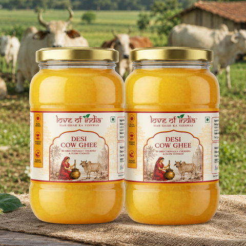 A2 Desi Cow Ghee – Bilona Method | Bi-Directionally Churned & Slow-Cooked