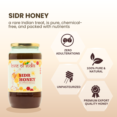 SIDR Honey (Raw, Unprocessed, Unfiltered, Pure & Premium Honey) Jujube Berry