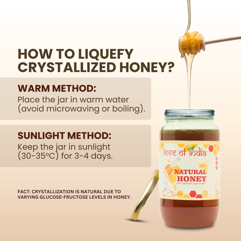 Natural Honey (Raw, Unfiltered, Unprocessed & Non-Pasteurised)