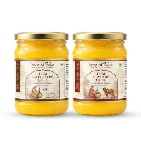 A2 Desi Vedic Cow Ghee (Gir + Rathi) Combo Offer