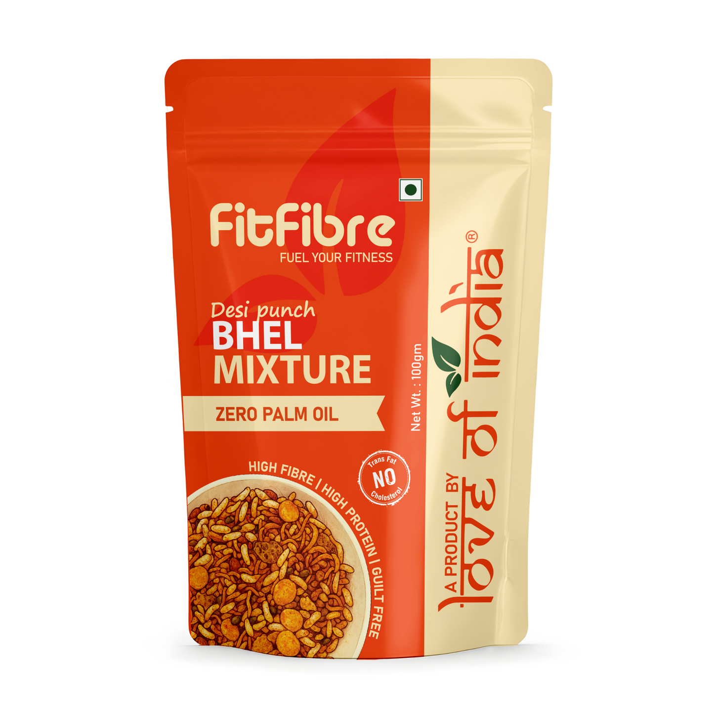 Desi Punch Bhel Mixture | High Fibre, High Protein Desi Snack