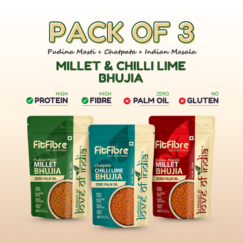 Millet Bhujia Combo - Pack of 3