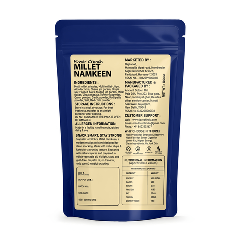 Power Crunch Millet Namkeen | High Fibre & High Protein