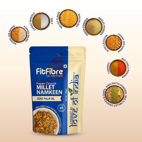 Power Crunch Millet Namkeen | High Fibre & High Protein