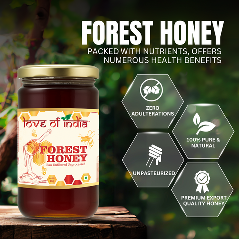 Forest Honey (Raw, Unfiltered, Unprocessed & Non-Pasteurised) 1 KG