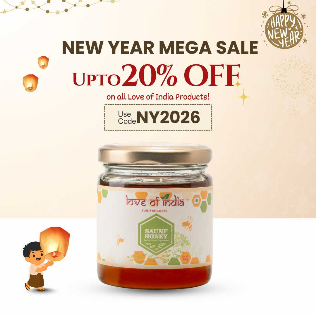 Saunf Honey (Fennel Raw Honey, Raw, Unfiltered, Unprocessed & Non-Pasteurised)