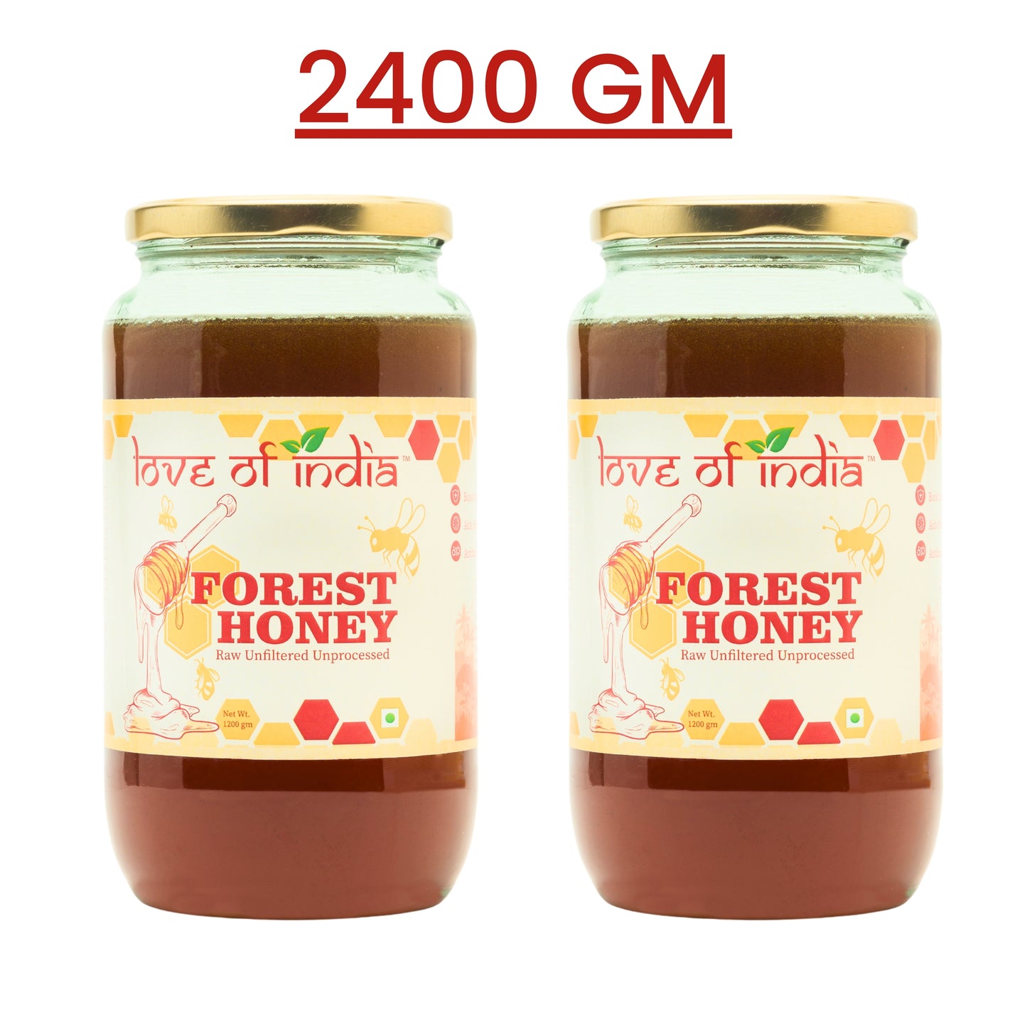 Forest Honey (Raw, Unfiltered, Unprocessed & Non-Pasteurised)