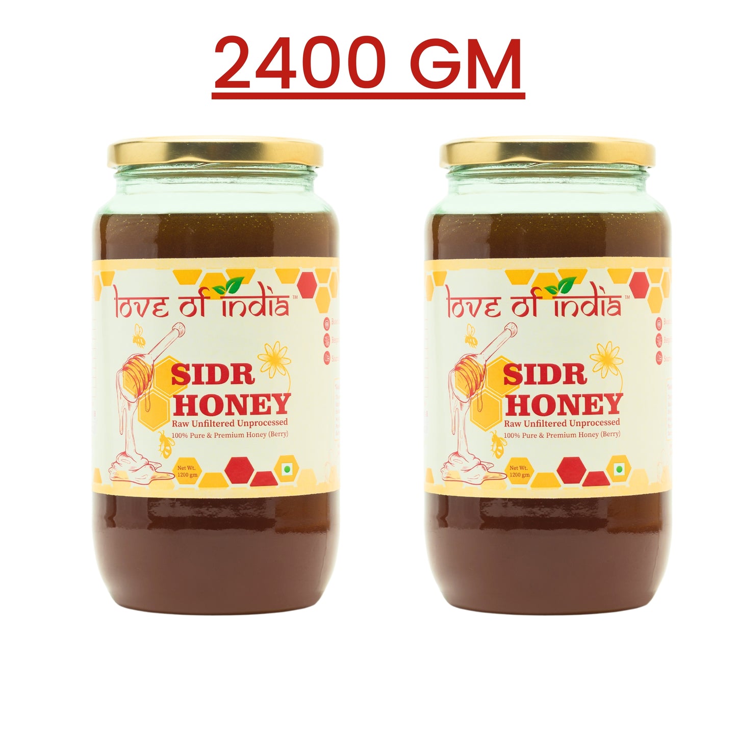 SIDR Honey (Raw, Unprocessed, Unfiltered, Pure & Premium Honey) Jujube Berry