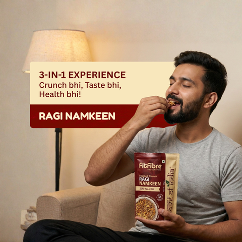 Roasted Munch Ragi Namkeen | High Fibre & High Protein