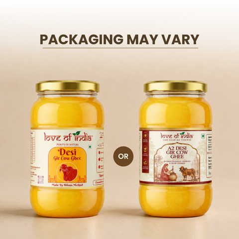 A2 Gir Cow Ghee – Bilona Method | Gujarat Sourced | 30 Litres of Milk, 1 Litre of Ghee