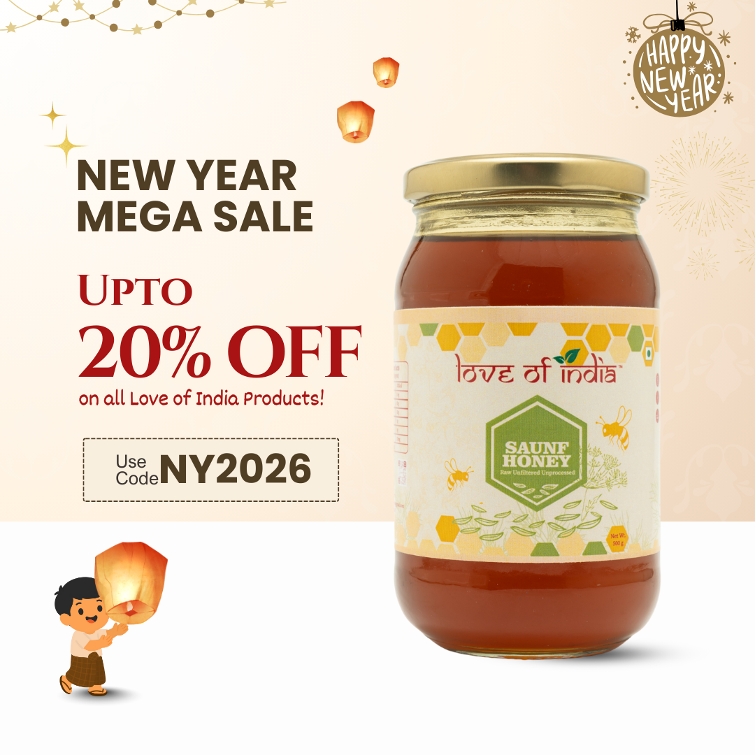 Saunf Honey (Fennel Raw Honey, Raw, Unfiltered, Unprocessed & Non-Pasteurised)