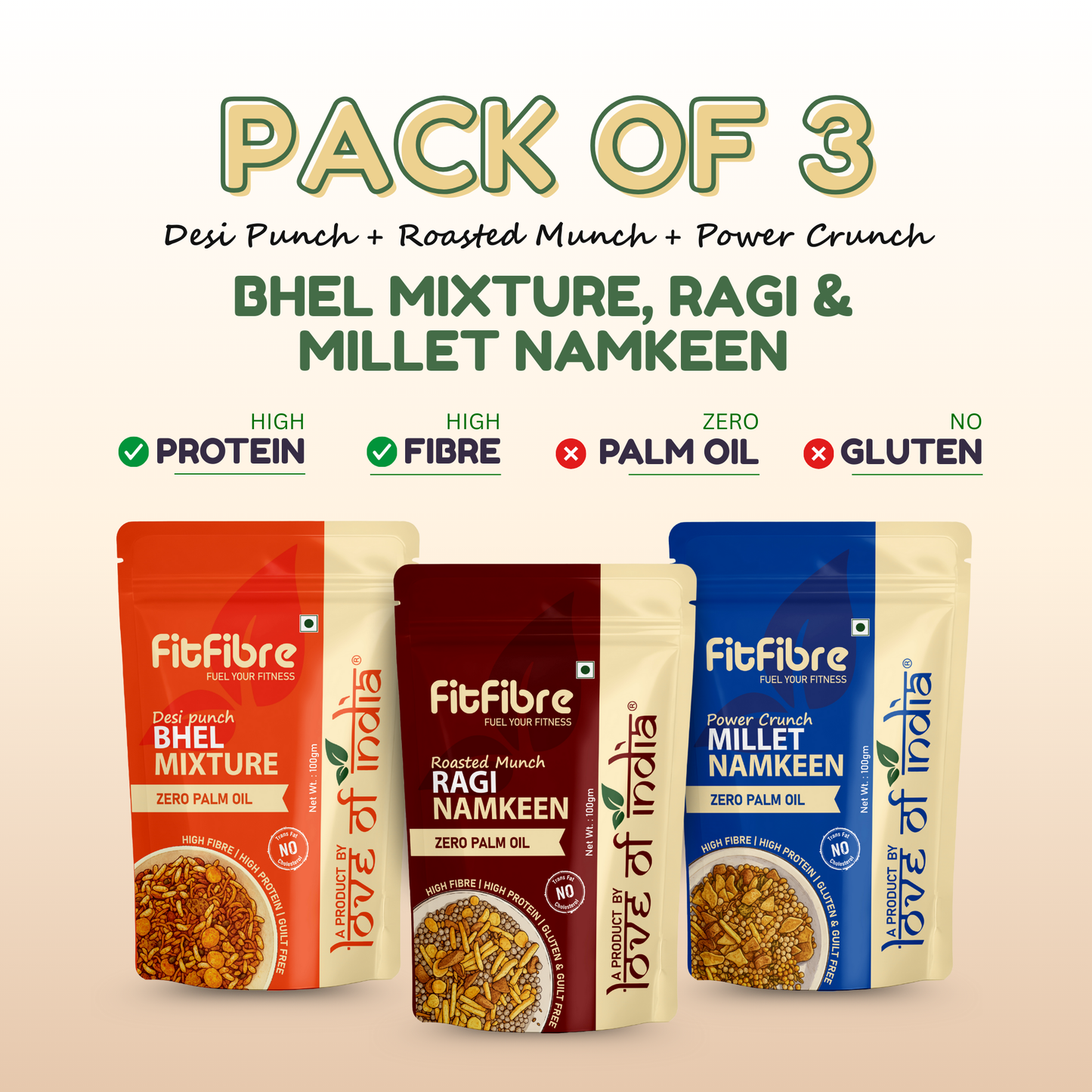 FitFibre Smart Snacking Combo | High Fibre & High Protein