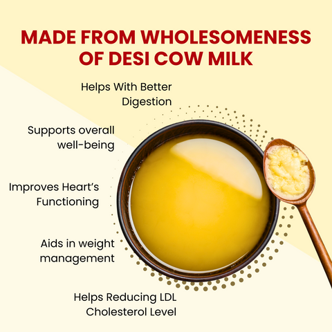 Love of India Desi Vedic Gir Cow Ghee made by Bilona method 500ml