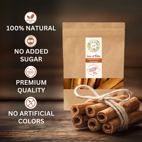 Organically Grown Cinnamon Roll (Dalchini) - 50gm | Premium Export Quality | Authentic & Natural Flavour