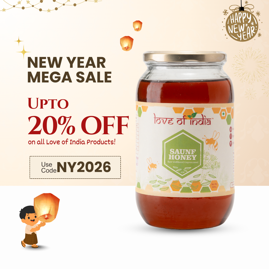 Saunf Honey (Fennel Raw Honey, Raw, Unfiltered, Unprocessed & Non-Pasteurised)