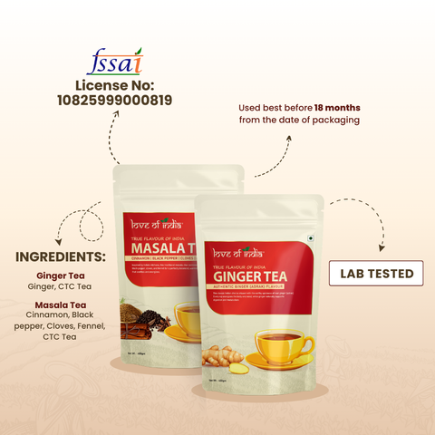 Masala & Ginger Tea Combo - True Flavour of India