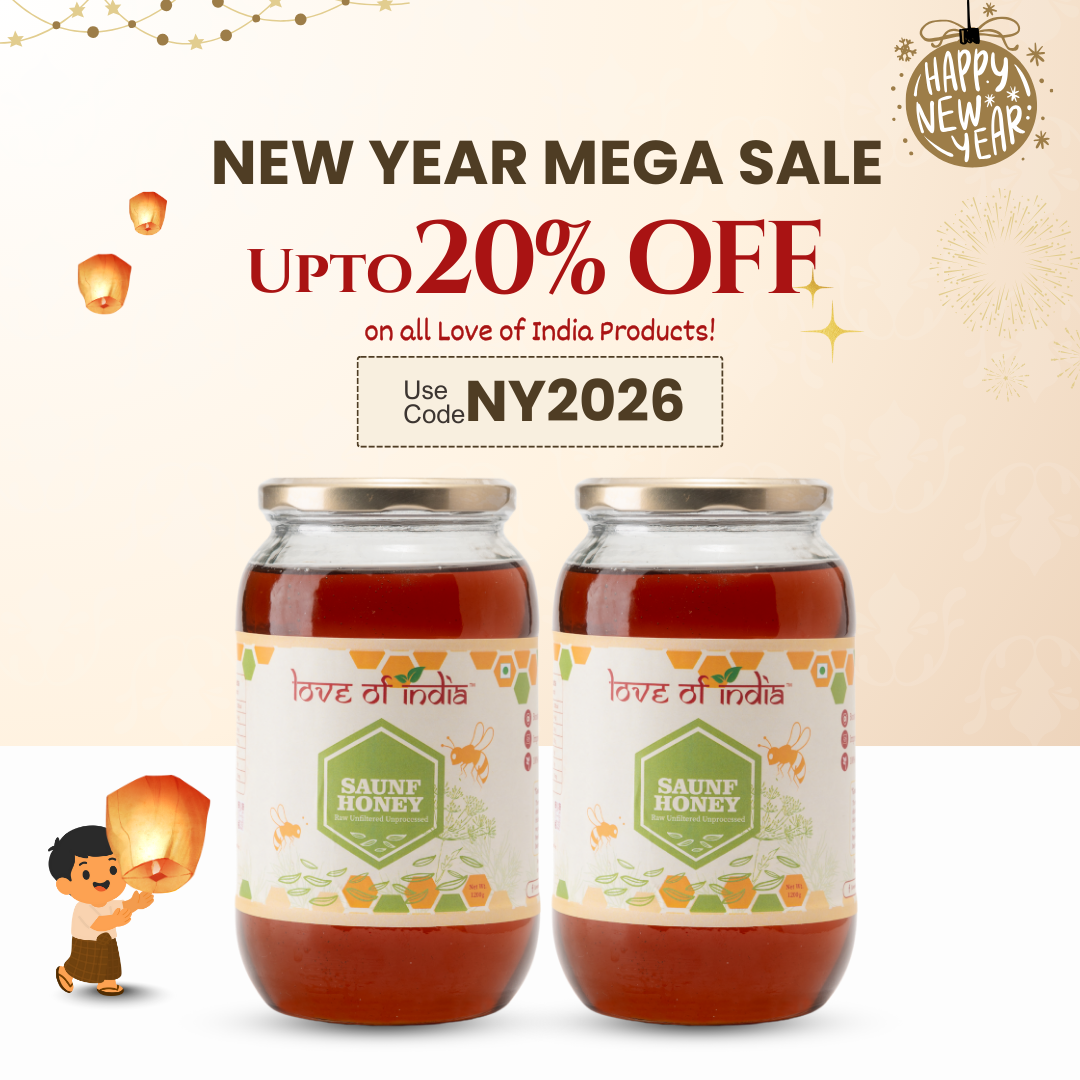 Saunf Honey (Fennel Raw Honey, Raw, Unfiltered, Unprocessed & Non-Pasteurised)