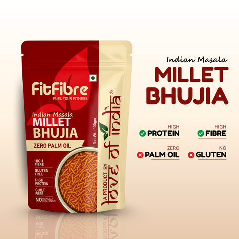Indian Masala Millet Bhujia – Healthy Twist to Your Favourite Snack