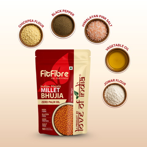 Indian Masala Millet Bhujia – Healthy Twist to Your Favourite Snack