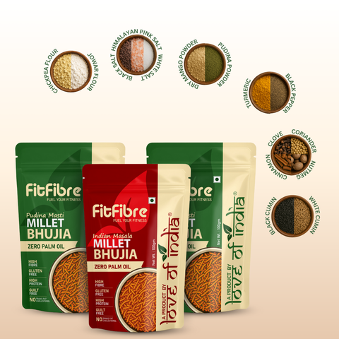 Assorted Millet Bhujia – Pack of 3