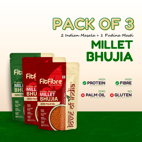Assorted Millet Bhujia Combo Pack of 3