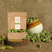 Organically Grown Green Cardamom (Elaichi) 7mm+ | Kerala (Idduki) | Premium Export Quality