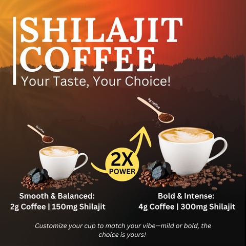 Himalayan Shilajit Roasted Premium Coffee Pack of 2 (10g each) | 10 cups