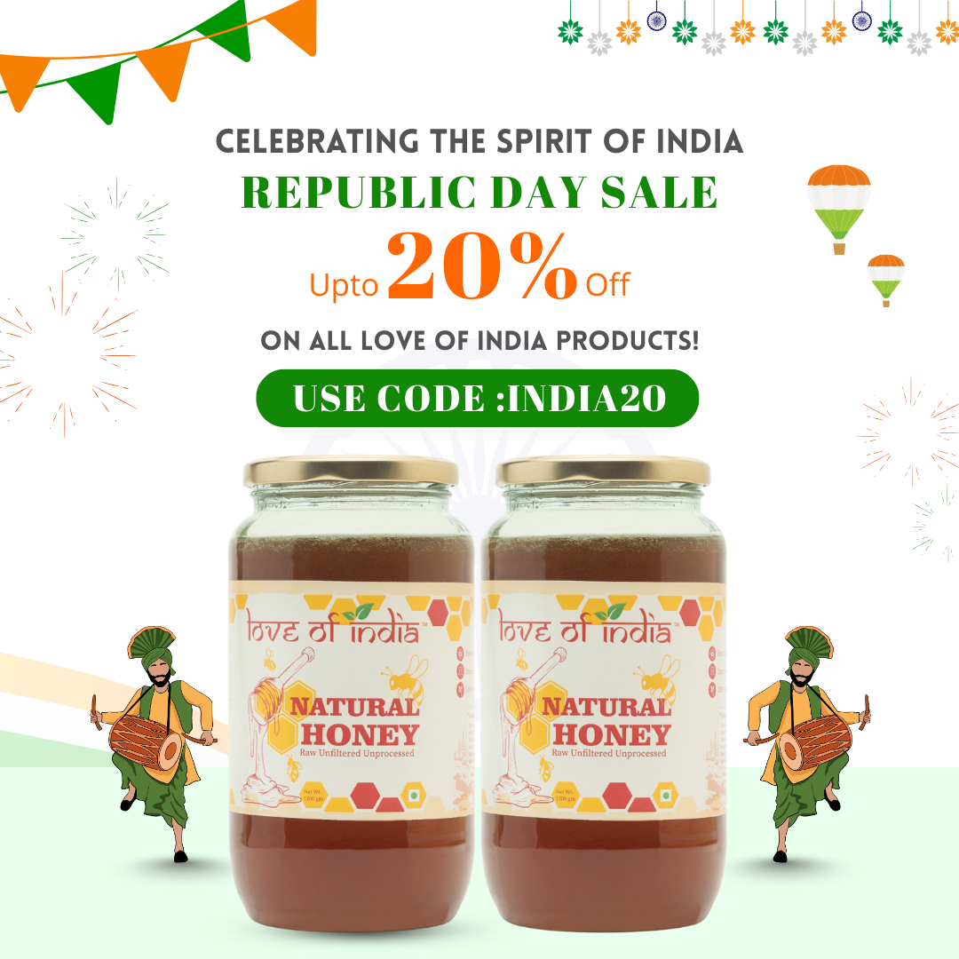 Natural Honey (Raw, Unfiltered, Unprocessed & Non-Pasteurised)